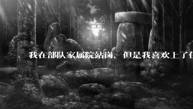 我在部队家属院站岗，但是我喜欢上了住在家属院里面的女孩子，我该怎么办？